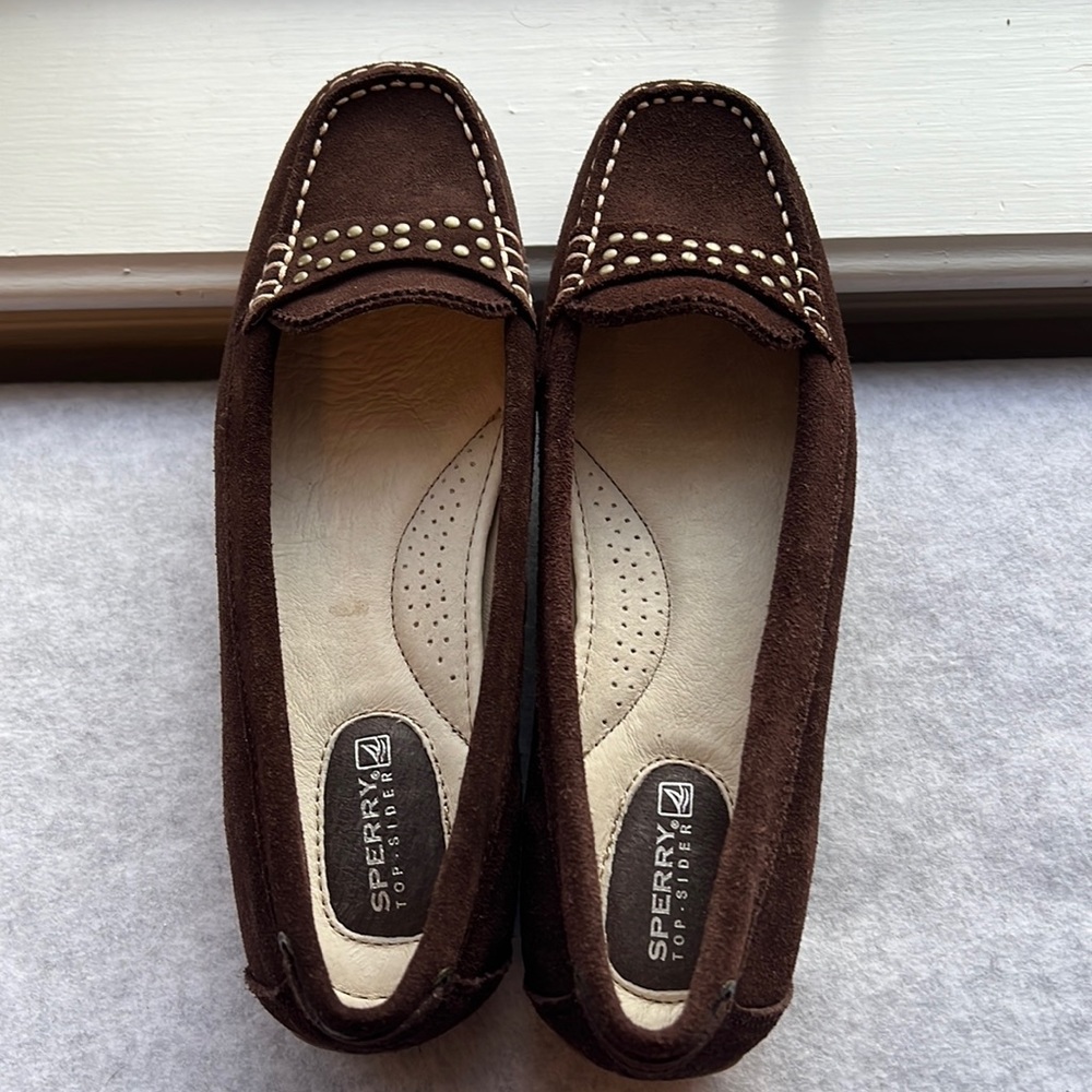 Sperry Brown Suede Loafers Size 7